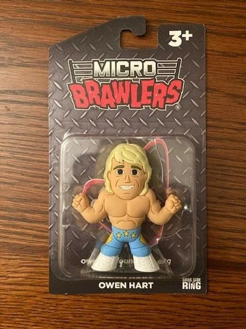 Owen Hart Micro Brawler Pro Wrestling Crate Exclusive Figure Blue Foundation Cover