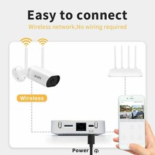 Telecamera Mini NVR Zoohi 5MP Wireless Kit 1920P Sistema di...