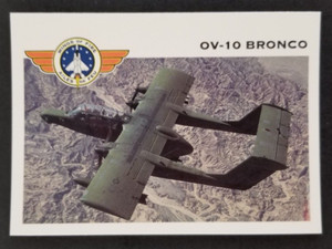 OV-10 Bronco 1992 Wings of Fire Plane Jet Panini Card #37 (NM)