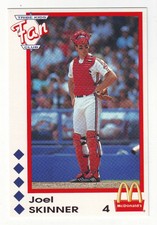 1992 McDonald's Cleveland Indians Tribe Kids Fan Club Joel Skinner NNO