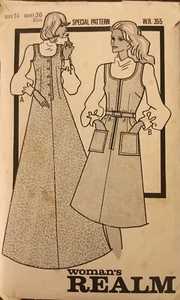Woman's Realm Dress in Two Lengths Sewing Pattern no.WR.355 - Size 14 | Bust 36" - Picture 1 of 2