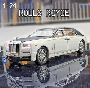 1/24 New Rolls Royce Phantom Alloy Car Diecast Metal Luxury Toy Kids Light Sound - Picture 1 of 13
