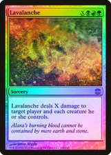 Lavalanche FOIL Alara Reborn NM Black Red Green Rare MAGIC MTG CARD ABUGames