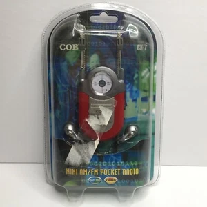Coby Dynamic Bass Boost System Red CX-7 AM/FM Radio Mini Pocket Radio Earbuds - Picture 1 of 5