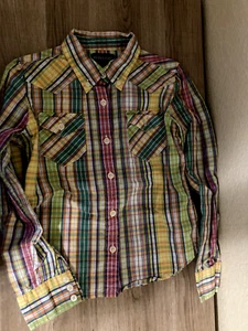 Ralph Lauren Button Up Rainbow Plaid Shirt Small Shirt Top Long Sleeve  - Picture 1 of 3