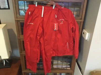 NUEVO CON ETIQUETAS Illinois State Redbirds Hockey CCM Chándal Chaqueta y Pantalones Talla S - Genial Foto 1 de 4
