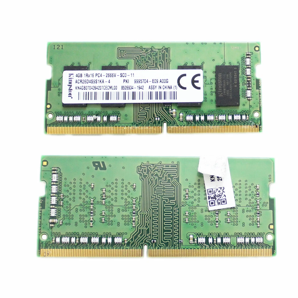 Memoria Ram SODIMM Kingston 4GB 2666V DDR4 1Rx16 ACR26D4S9S1KA-4 Usada  - Imagen 1 de 1