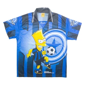 T-shirt uomo THE SIMPSONS Bart blu con colletto S - Foto 1 di 6