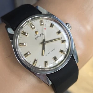 Vintage ENICAR Ocean Pearl Men's manual wind watch AR-160 SWISS MADE 1976 - Picture 1 of 24