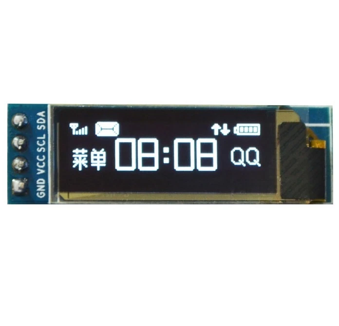 1PCS IIC I2C 0.91"128x32 white OLED LCD Display Module AVR PIC for Arduino - Bild 1 von 1