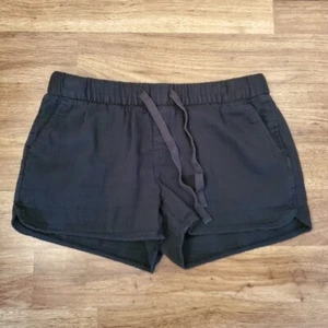 Old Navy Women's Size Small Black Cotton Elastic Waist Pull On Drawstring Shorts - Picture 1 of 6