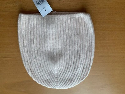 Ann Taylor NUEVO CON ETIQUETAS $69.50 100% Cachemira Rosa Rubor Claro Gorro Foto 1 de 4