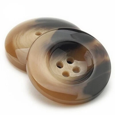 10PCS Resin Sewing Buttons 4 Holes Round for sewing DIY Crafts Suits Coats - Image 1 of 4