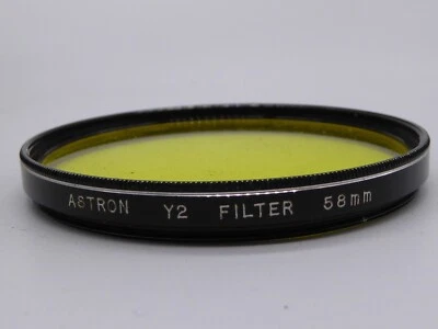 ASTRON 58mm Yellow Y2 Filter Used Ideal For black & White - Image 1 of 4