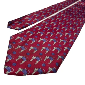 Briar Cat Men's Tie Plum 100% Silk Luxury Design Retro Classic Necktie -56L - Picture 1 of 12
