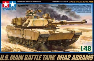 NUOVO carro armato da battaglia principale moderno Tamiya 1/48 M1A2 ABRAMS US Army - Foto 1 di 20