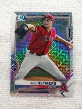 Reid Detmers Rookie Card 2021 Bowman Chrome MEGA BOX Refractor #BCP-155 Angels