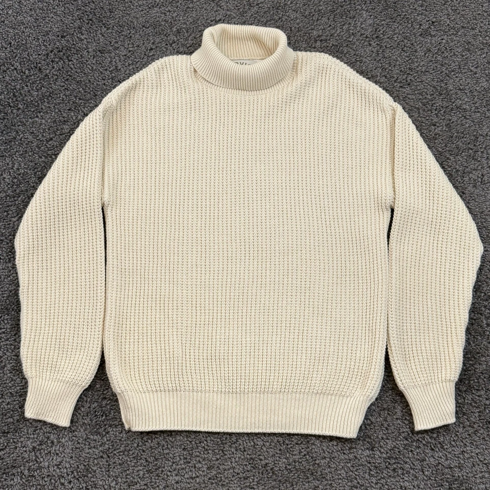 Suéter Pescador Orvis Vintage Años 90 XL Grueso Blanco Marfil Algodón Tejido Foto 1 de 4