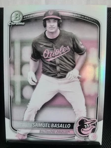 Samuel Basallo 2024 Bowman Chrome Prospect Pearl #BCP-109 (Baltimore Orioles) - Picture 1 of 10