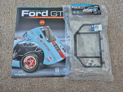 1/8 Scala DeAgostini Costruisci La Tua Auto Ford GT40 Numero 40 + Rivista - Immagine 1 di 3