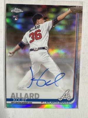2019 Topps Chrome #RA-KA Kolby Allard Refractor Auto /499 Braves - Image 1 of 2