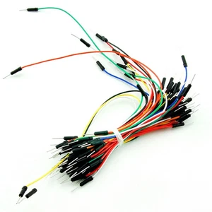 65x CABLE JUMPER macho protoboard arduino pic solderless breadboard wire cables - Imagen 1 de 7
