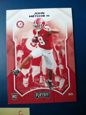 2022 Panini Chronicles Draft Picks Playoff John Metchie III #14 Alabama RC /49 - Image 1 of 2
