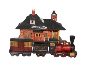 Dept 56 “Train & Lighted Station” Dickens Village Series Chadbury Station 1986 - Picture 1 of 12