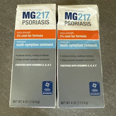 MG217 PSORIASIS FÓRMULA ALQUITRÁN HULLA UNGÜENTO 4 OZ X 2 frascos Foto 1 de 3