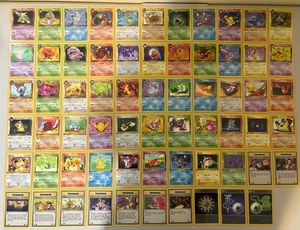 Pokemon Rocket 1st Edition Complete Non-Holo Set 18-64 LP-NM Unplayed - Picture 1 of 17