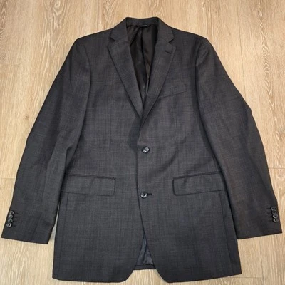 Blazer de lana gris 40L Marc Anthony para hombre Abrigo deportivo Traje Chaqueta Foto 1 de 4