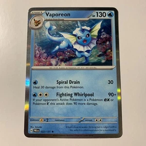 Pokémon Vaporeon 022/131 Holo Prismatic Evolutions - Bild 1 von 2