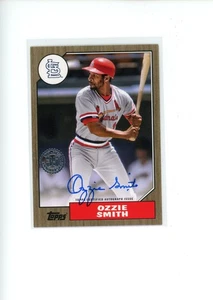 2022 Topps Ozzie Smith #87BA-OS 1987 Gold Autograph Auto 20/50 READ - Picture 1 of 6