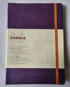 Rhodia Goalbook Journal Purple Dot Grid A5 Size 5.8 x 8.3 SEALED - Picture 1 of 8