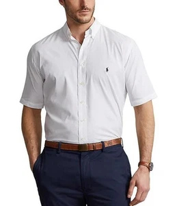 Polo Ralph Lauren Performance Big Tall White Button Front Shirt 3XLT $138 - Picture 1 of 11
