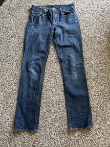 Women's J. Crew Matchstick straight leg stretch blue jeans. Size 27 R (size 4) - Picture 1 of 7