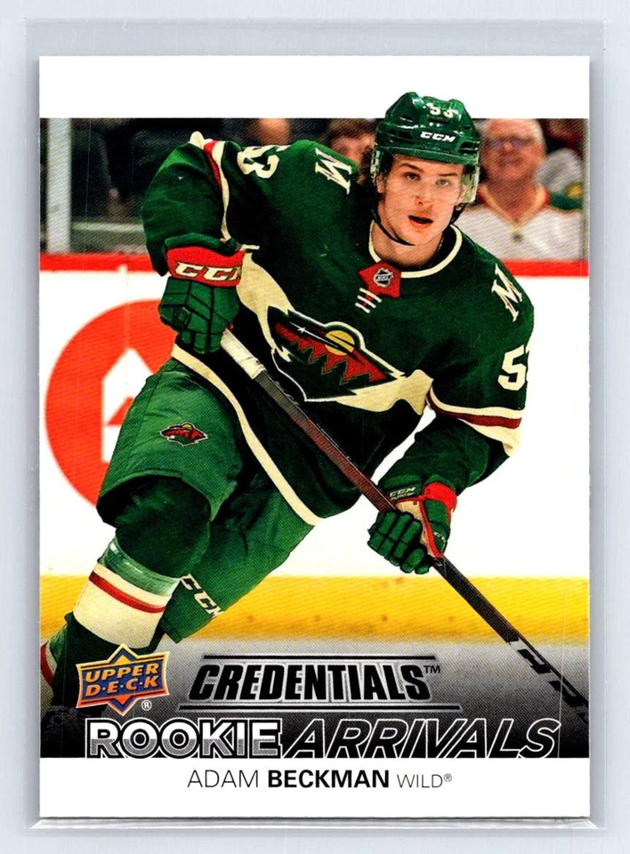 Adam Beckman 2021-22 Upper Deck Credentials Rookie Arrivals #RA-38 - Image 1 of 2