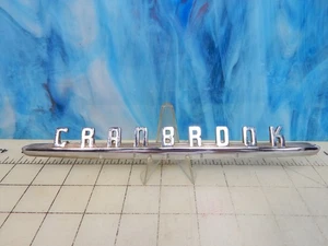 1951 Plymouth Cranbrook Car Emblem Front Fender Emblem Badge 1373036 CRANBROOK - Bild 1 von 13