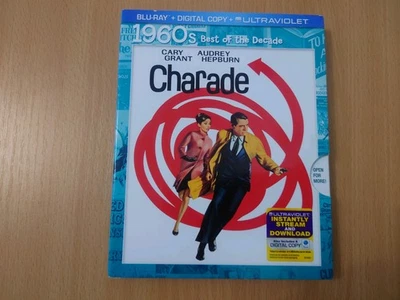 Charade Blu-ray (1963) US import with BEST OF DECADE RARE OOP SLIPCOVER. - Image 1 of 4
