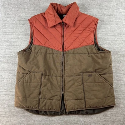 Chaleco acolchado Wrangler vintage talla XL yugo hecho en el oeste de EE. UU. vaquero dos tonos Foto 1 de 4