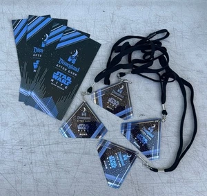 Disneyland Disney After Dark Star Wars Nite 2022 Lanyard Badge Papers (Set of 4) - Picture 1 of 4