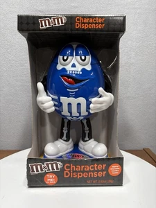 M&M's Character Display Blue Candy Skeleton Halloween Limited Edition 10" Sealed - Bild 1 von 5