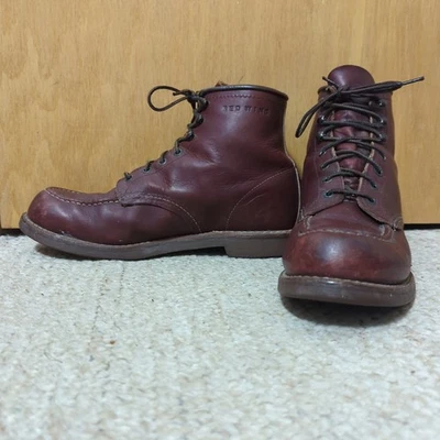 Zapatos Botas Red Wing 213 Para Hombres 9 D Cuero Rojo Punta Redonda Sin usar Hechas en EE. UU. Beckman Foto 1 de 4