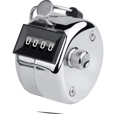 4 Digit High Quality Tally Counter Hand Held Number Clicker Mechanical Manual - image 1 of 4