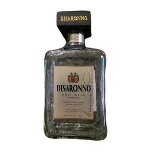 Botella de vidrio DISARONNO vacía y tapa licor Amaretto licor italiano bar decoración - Imagen 1 de 22