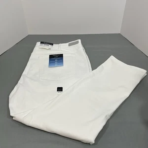 Pantalones de mezclilla Kenneth Cole Awareness ajustados para hombre 44x30 blancos Chillflex - Imagen 1 de 12