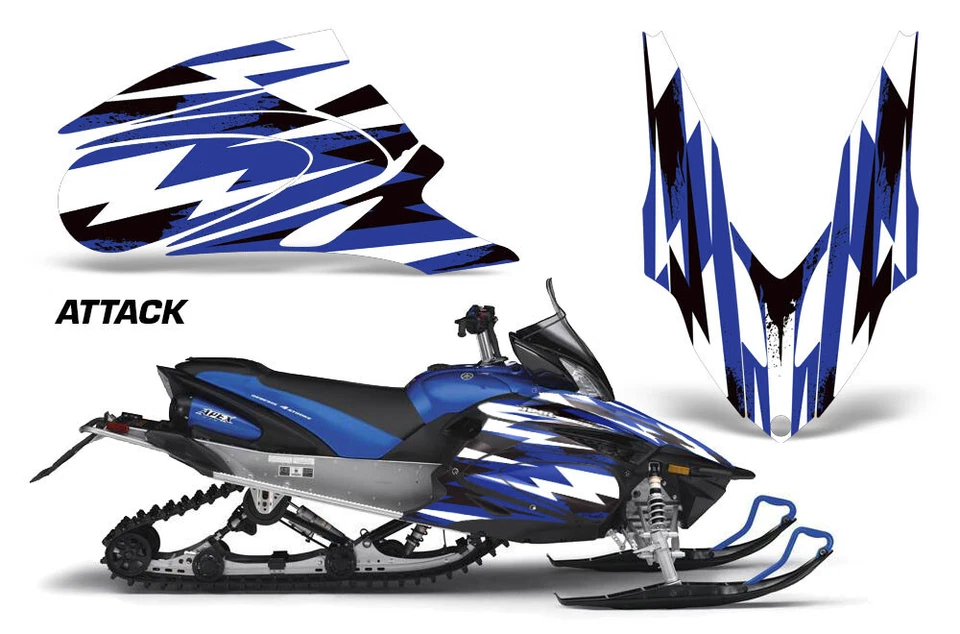 Calcomanías gráficas adhesivas para trineo de moto de nieve para Yamaha Apex 2006-2010 ATTACK U Foto 1 de 2