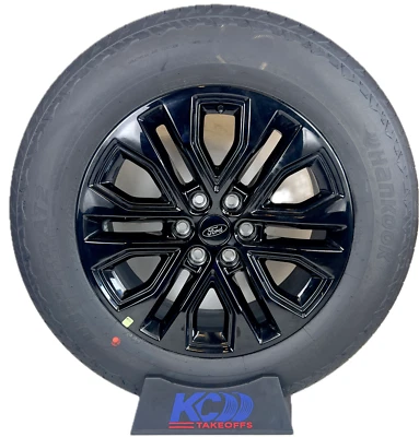 4 NEW 20" Ford F150 Black OEM Wheels Hankook 275/60R20 Wheels Tires Rims 2024 TP - Image 1 of 4