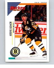 1993-94 Panini Stickers Hockey  #5 Steve Leach  Boston Bruins V83134