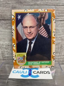 1991 Topps Desert Storm #3 Secretary Of Defense Dick Cheney - Bild 1 von 2
